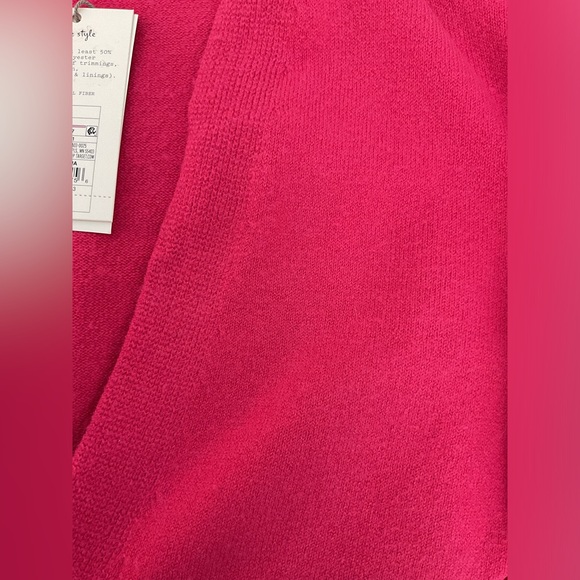 NWT a new day Bright Pink Button-Up Cardigan - Picture 7 of 7